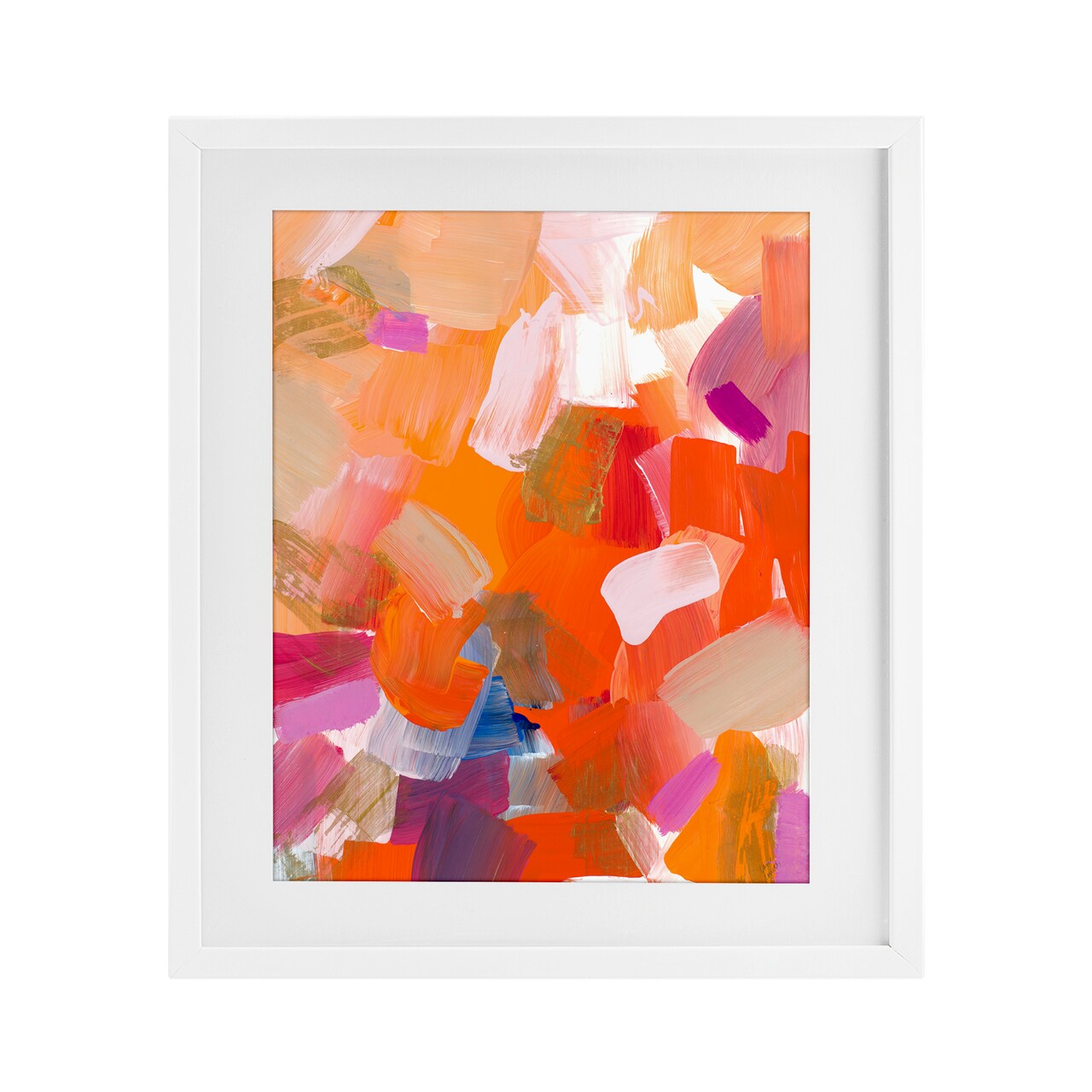 Stupell Industries Confetti Petals Abstraction Framed Print Under Glass, design by Lanie Loreth